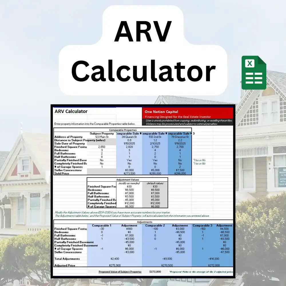 ARV calculator graphic