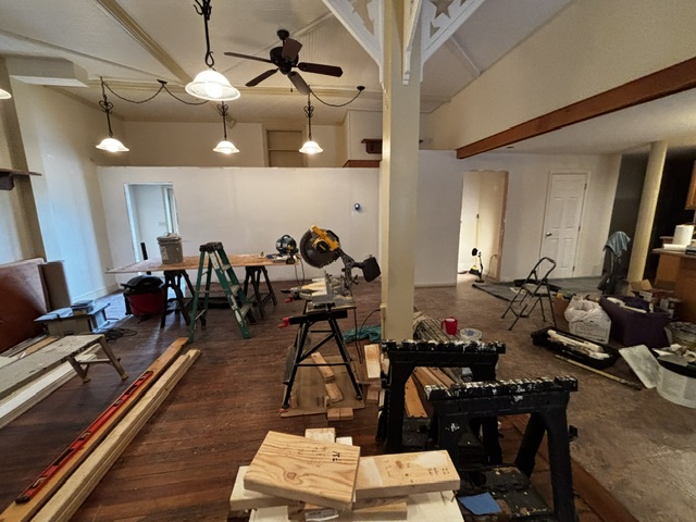 Renovation of a historic family property being converted into an Airbnb